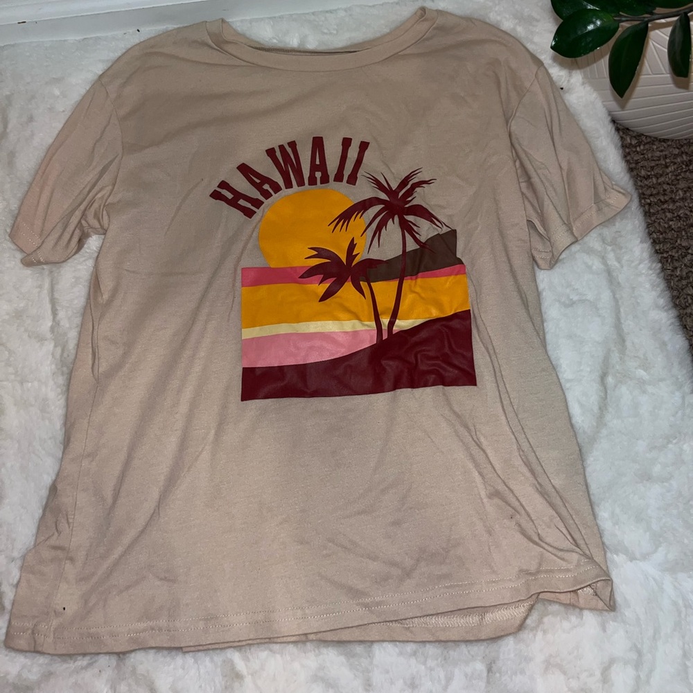 Hawaii tan t shirt